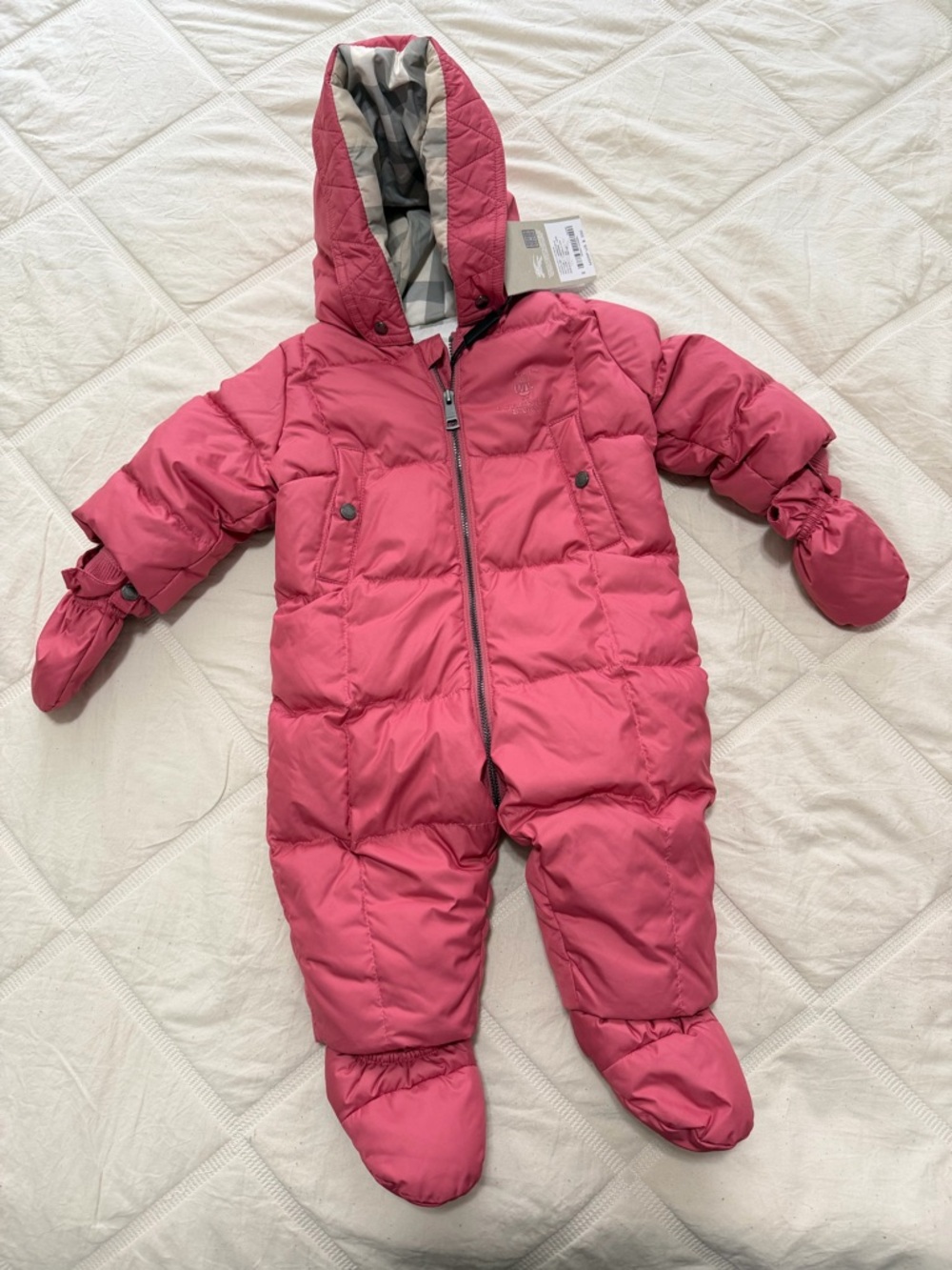 Burberry 6M Baby Skylar Down Puffer Snowsuit